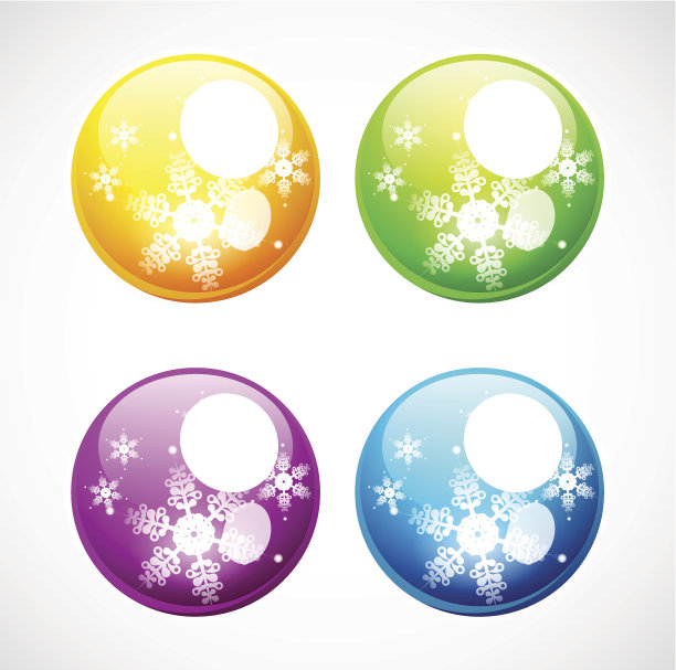 五彩缤纷的圣诞节装饰物图片下载