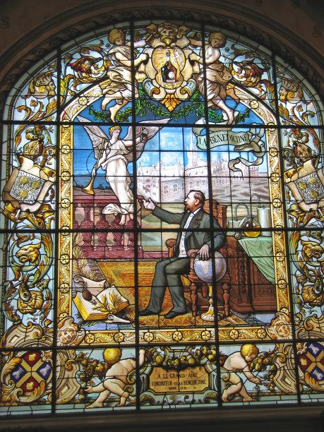 彩色玻璃窗户图片下载