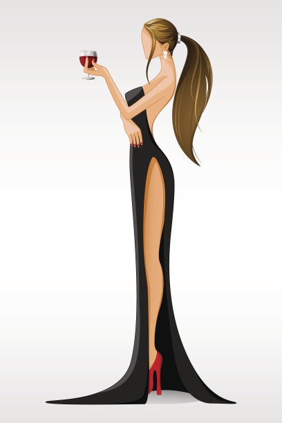 女士在派对上喝酒图片下载