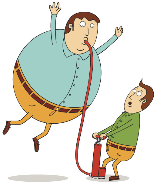 把气球的人图片下载