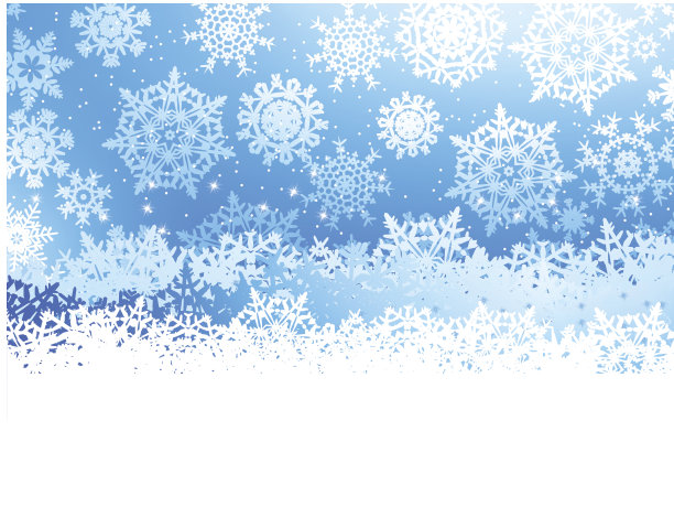 冬天，雪花纷飞。EPS 8图片下载