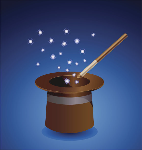 魔术师的帽子向量图片下载