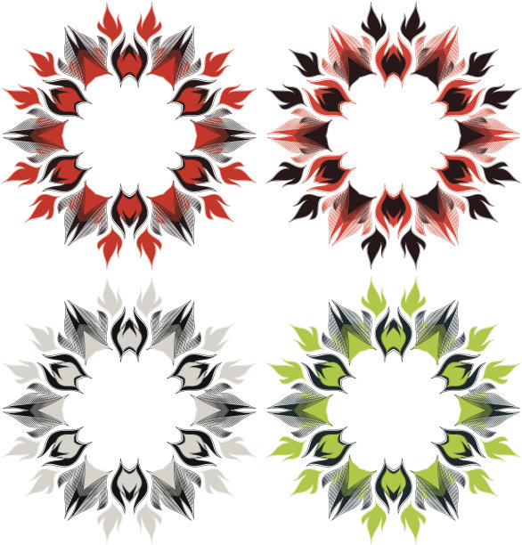 花卉图案套装图片下载