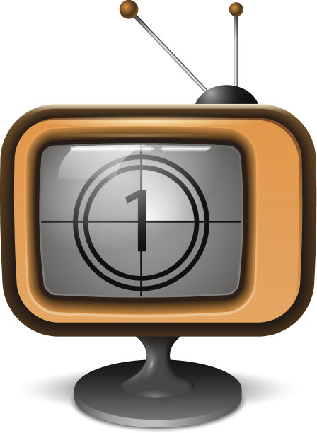 复古电视逼真图标倒计时图片下载