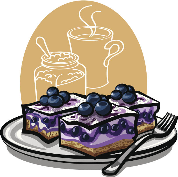 蓝莓蛋糕图片下载