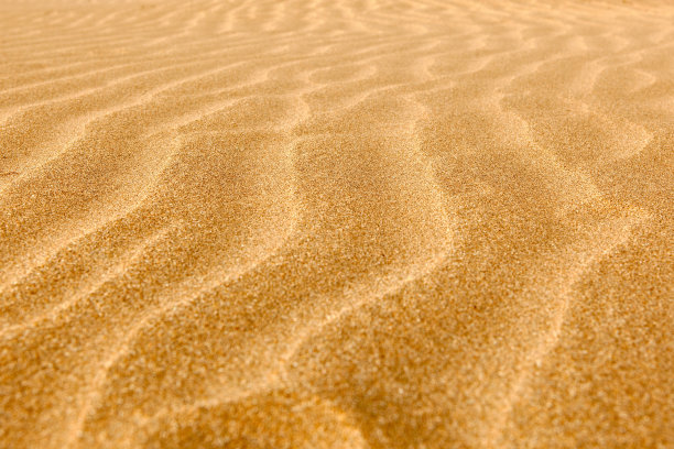 海滩上干净的波纹沙图片下载