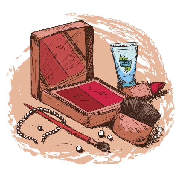 化妆品组素材图片