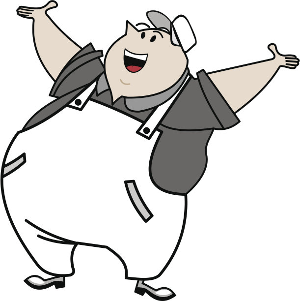 穿着西装上班的快乐男士举手图片下载