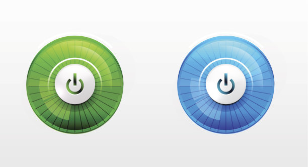 光滑的电源按钮图片下载