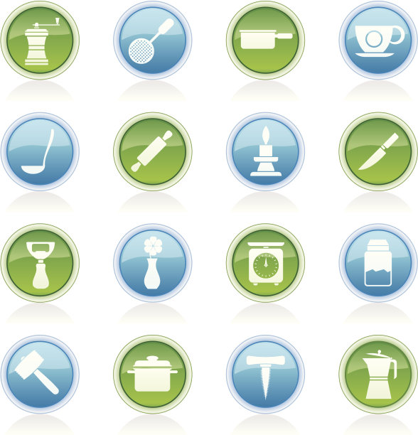厨房和家居工具图标图片下载