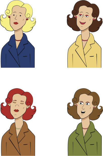 商业女性漫画图片下载