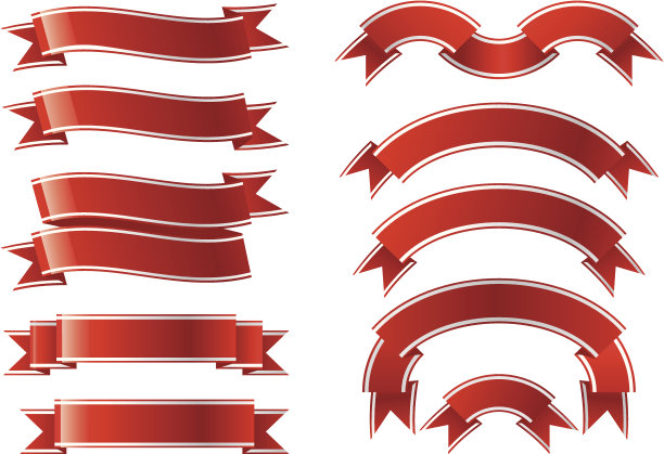 红丝带集素材图片