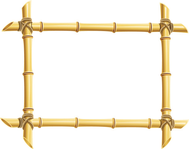 竹竿的木制框架图片下载