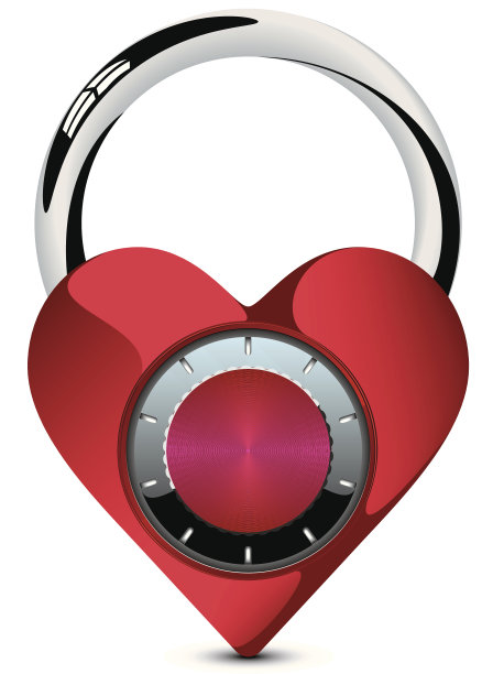 心锁向量图片下载