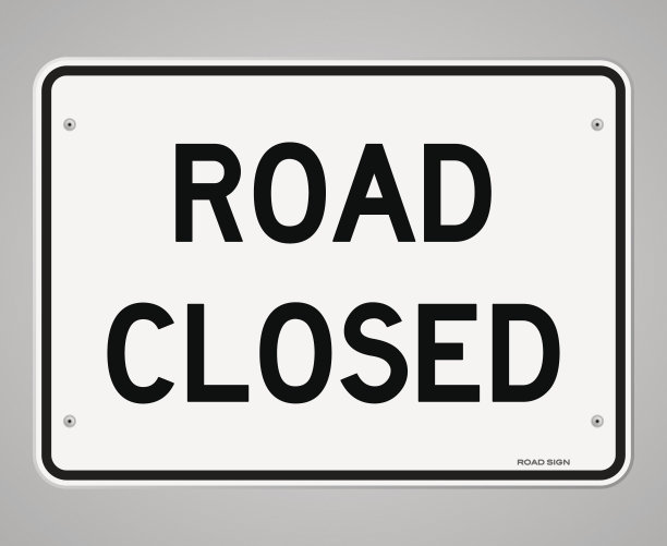 道路封闭的迹象图片下载