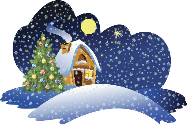 圣诞节的晚上图片下载