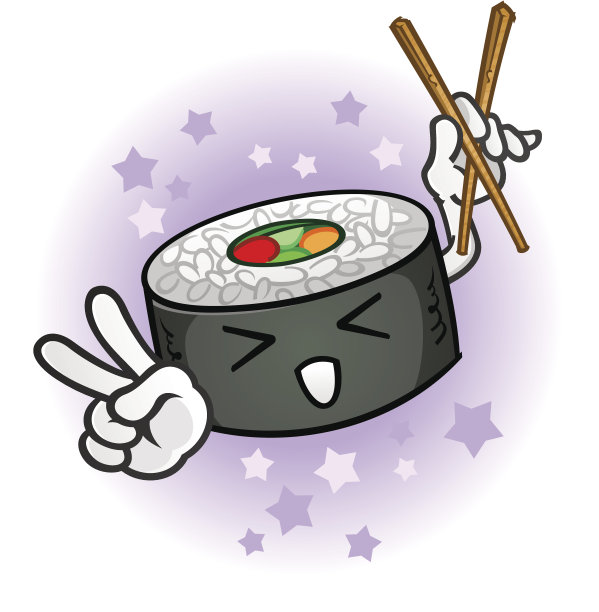 寿司人物赋予和平的象征图片下载