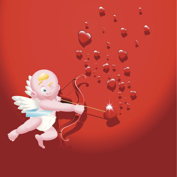丘比特用红色图片下载