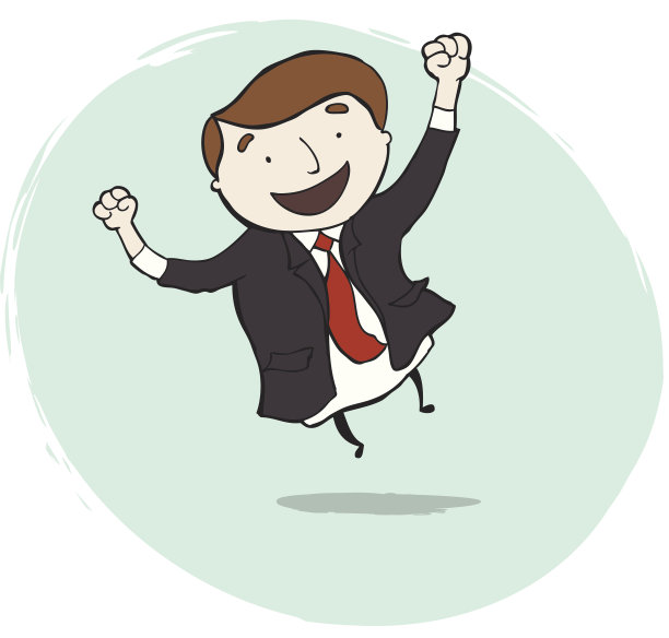 商人庆祝图片下载