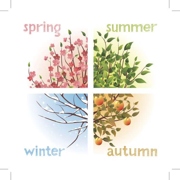 四季冬、夏、秋、春图片下载