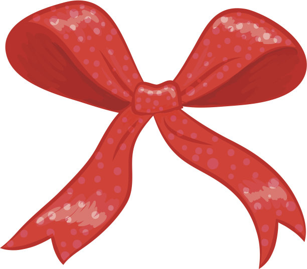 红色礼物弓图片下载