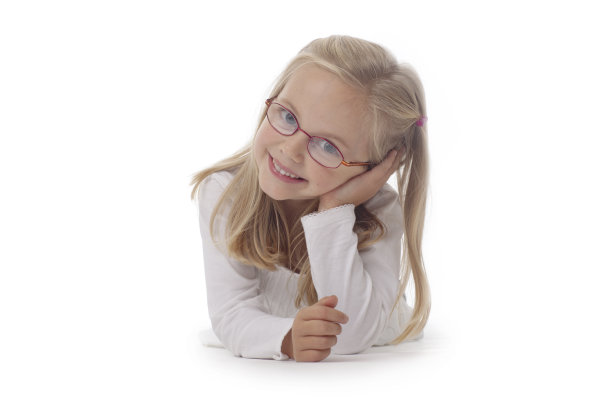 戴眼镜的小女孩图片下载