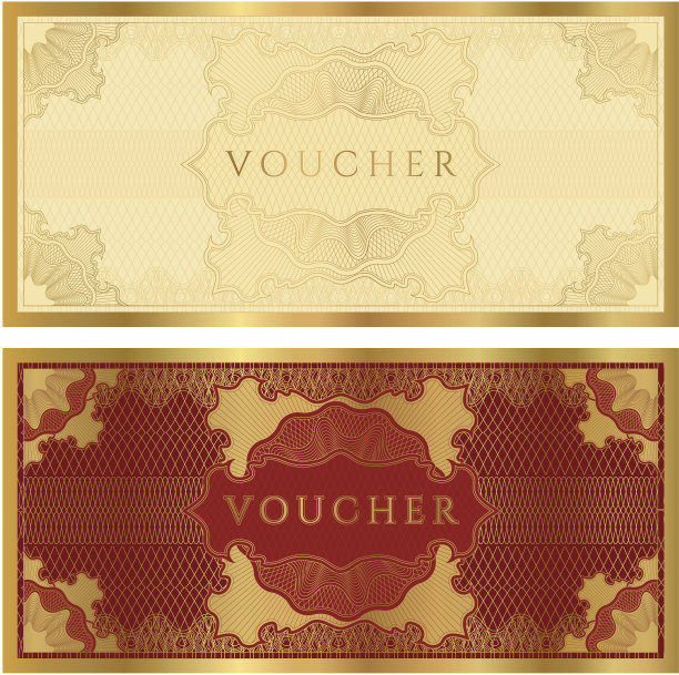 代金券/礼券/礼券模板(钞票，钱，货币，支票，支票)图片下载