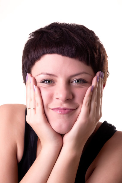 白色的年轻女子的肖像图片下载