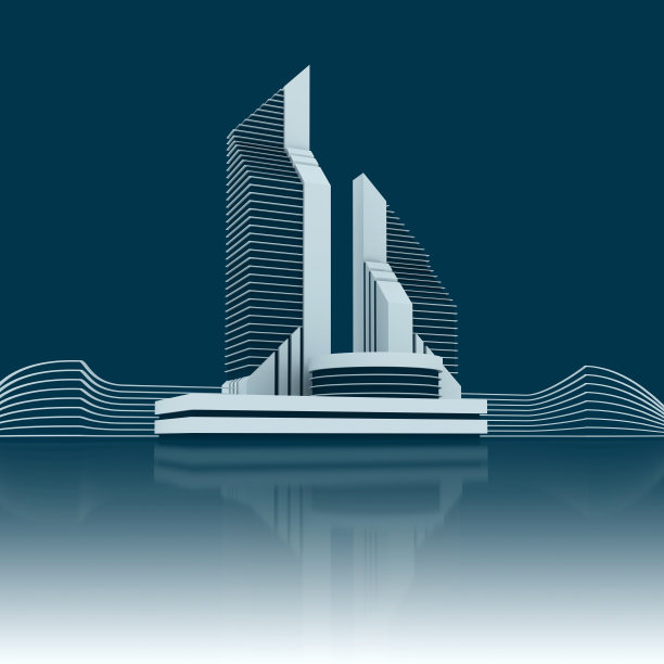 企业业务抽象3d背景图片下载