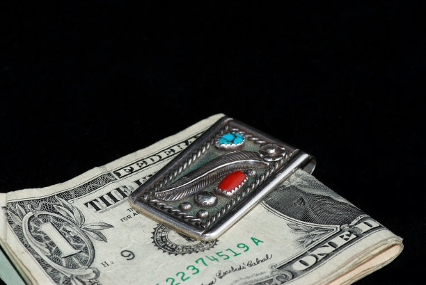 银和绿松石钱夹图片下载