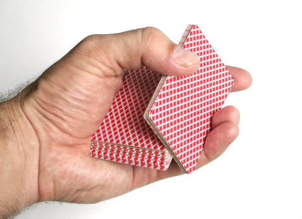 纸牌戏法的焦点图片下载