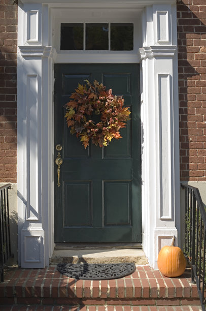 秋天装饰门图片下载