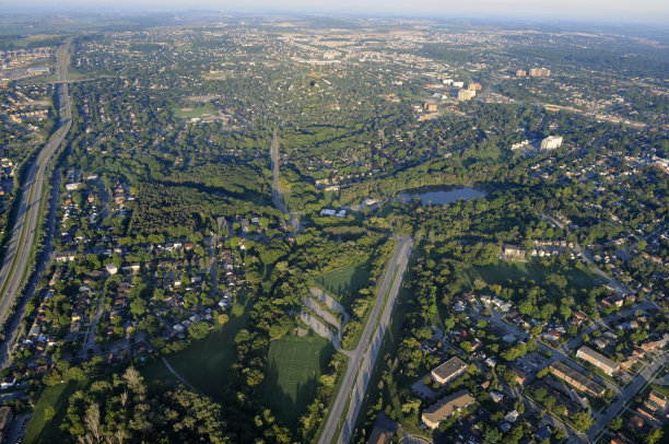 从热气球鸟瞰图图片下载