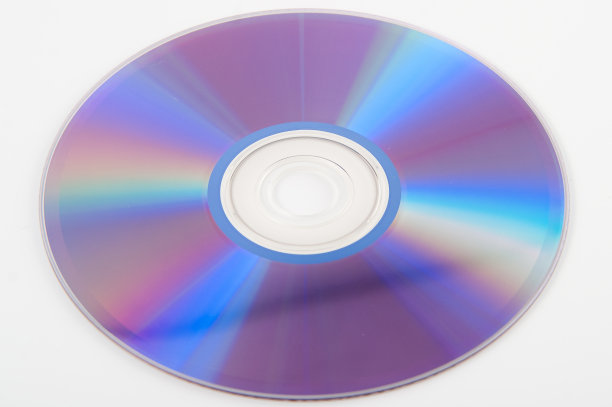白色背景光盘特写镜头图片下载