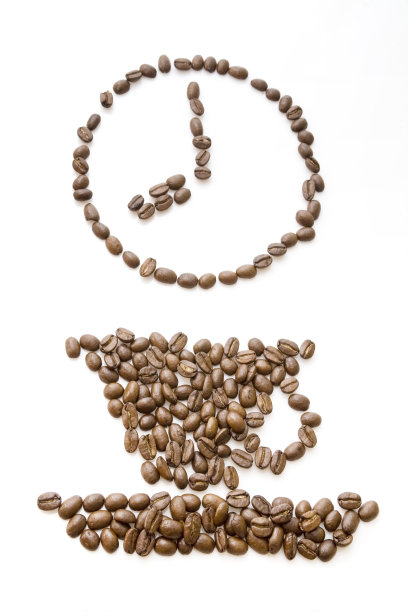 咖啡豆在早上8点开始工作图片下载