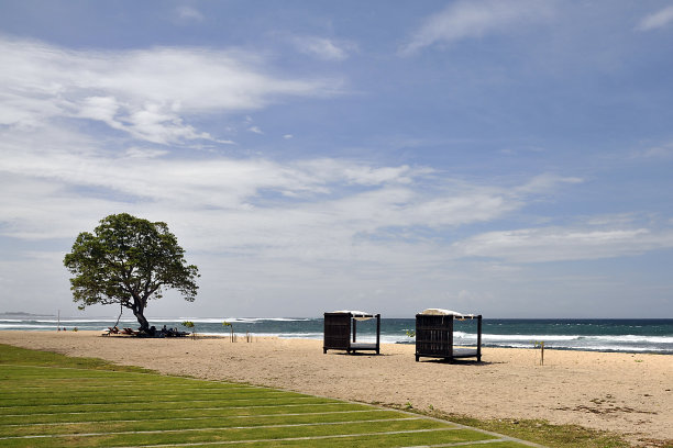 海滩小屋图片下载