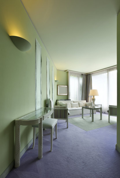 豪华公寓，从大厅俯瞰图片下载