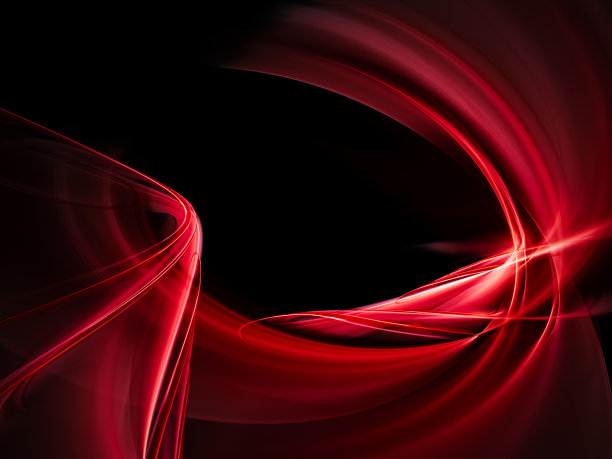 在黑色背景上的红外线流光图片下载