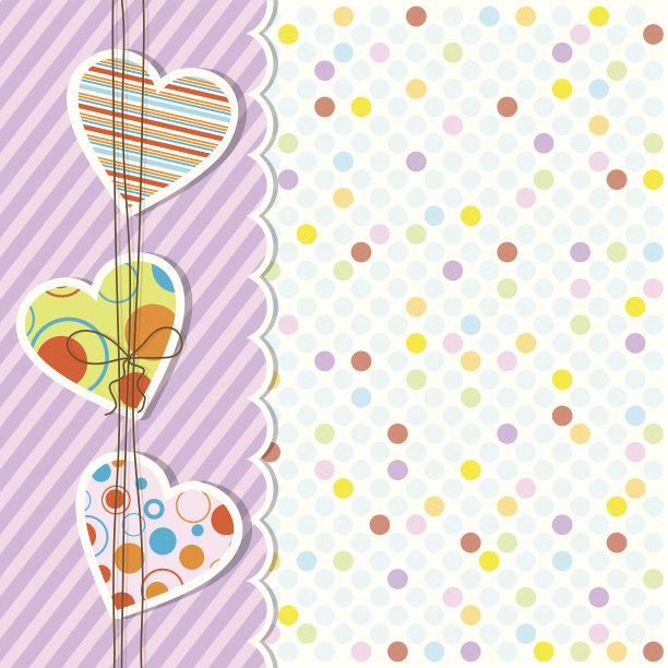 心型贺卡模板图片下载