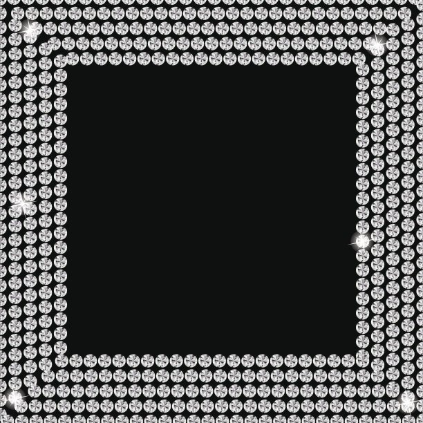 抽象美丽的黑色钻石背景矢量插图图片下载