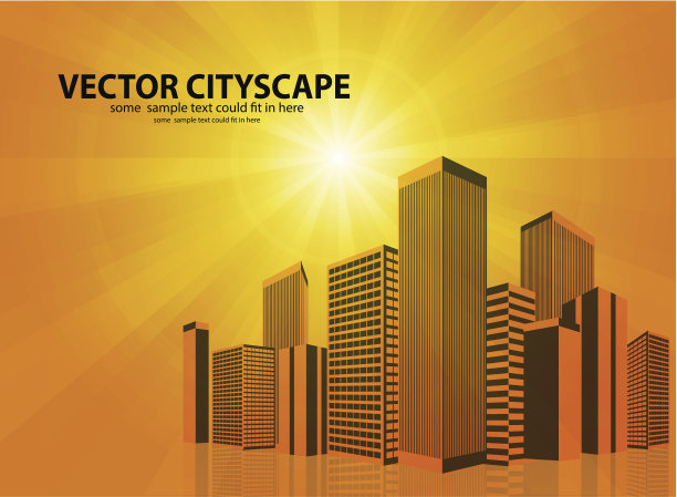 向量的城市背景图片下载