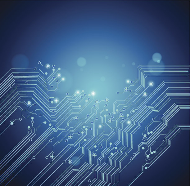 抽象蓝色线路板图案背景图片下载