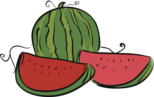 西瓜素材图片
