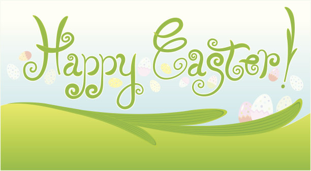 复活节贺卡/书法图片下载