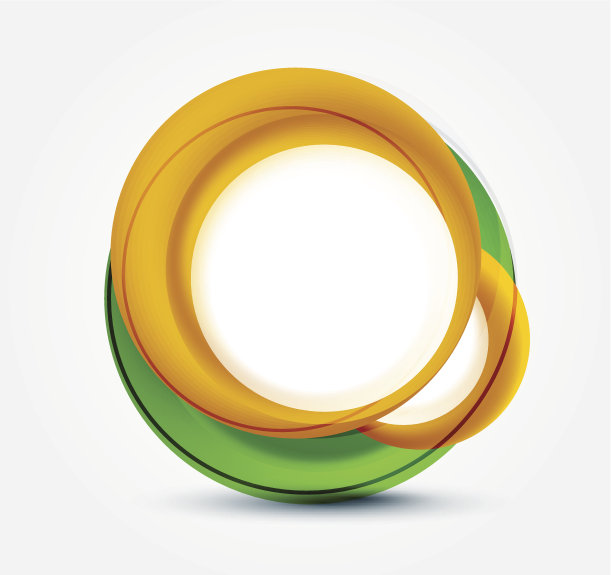 抽象的橙色和绿色背景图片下载