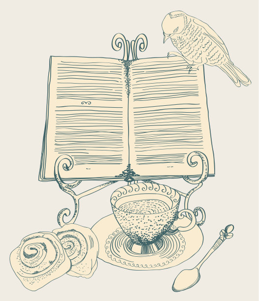 古董茶背景图片下载