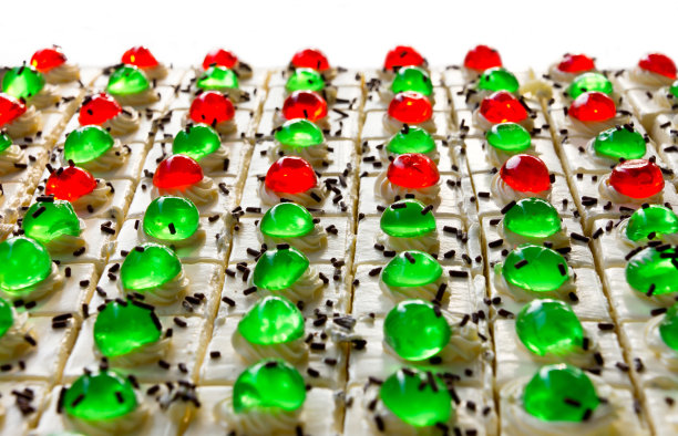 孤立的蛋糕方块。图片下载