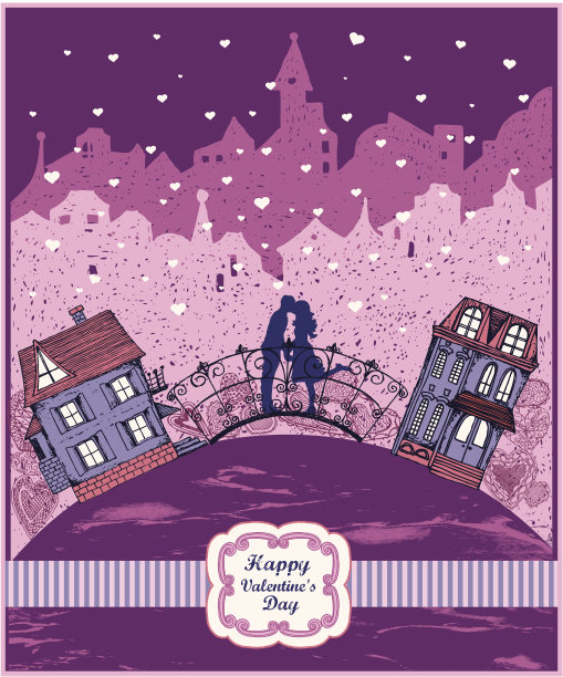 关于爱情的手绘插画图片下载