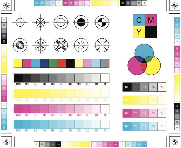 CMYK印刷元素图片下载