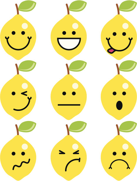 微笑的柠檬图片下载